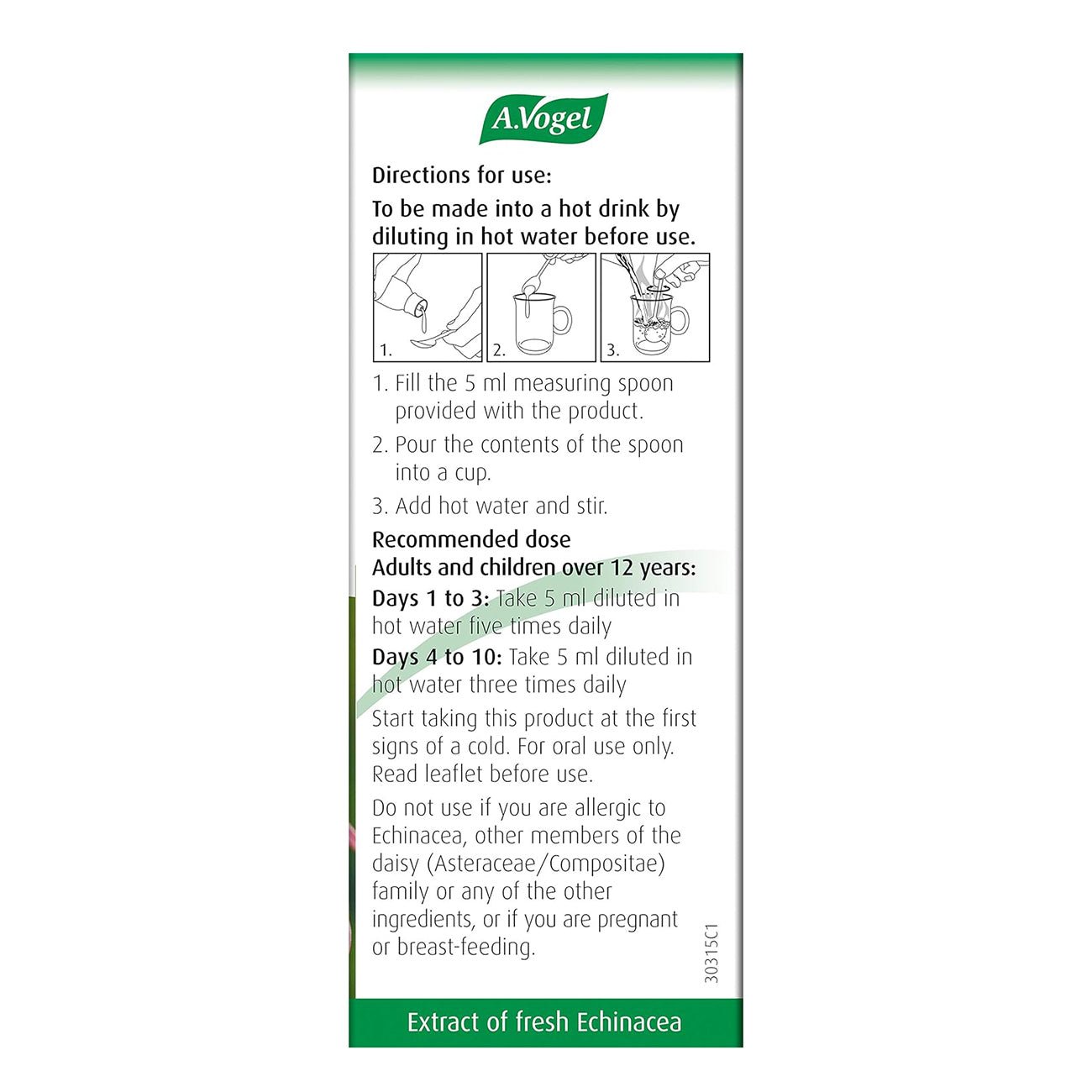 Echinaforce Hot Drink 100ml - A. Vogel - Herbal Supplements - Eco Natural Products