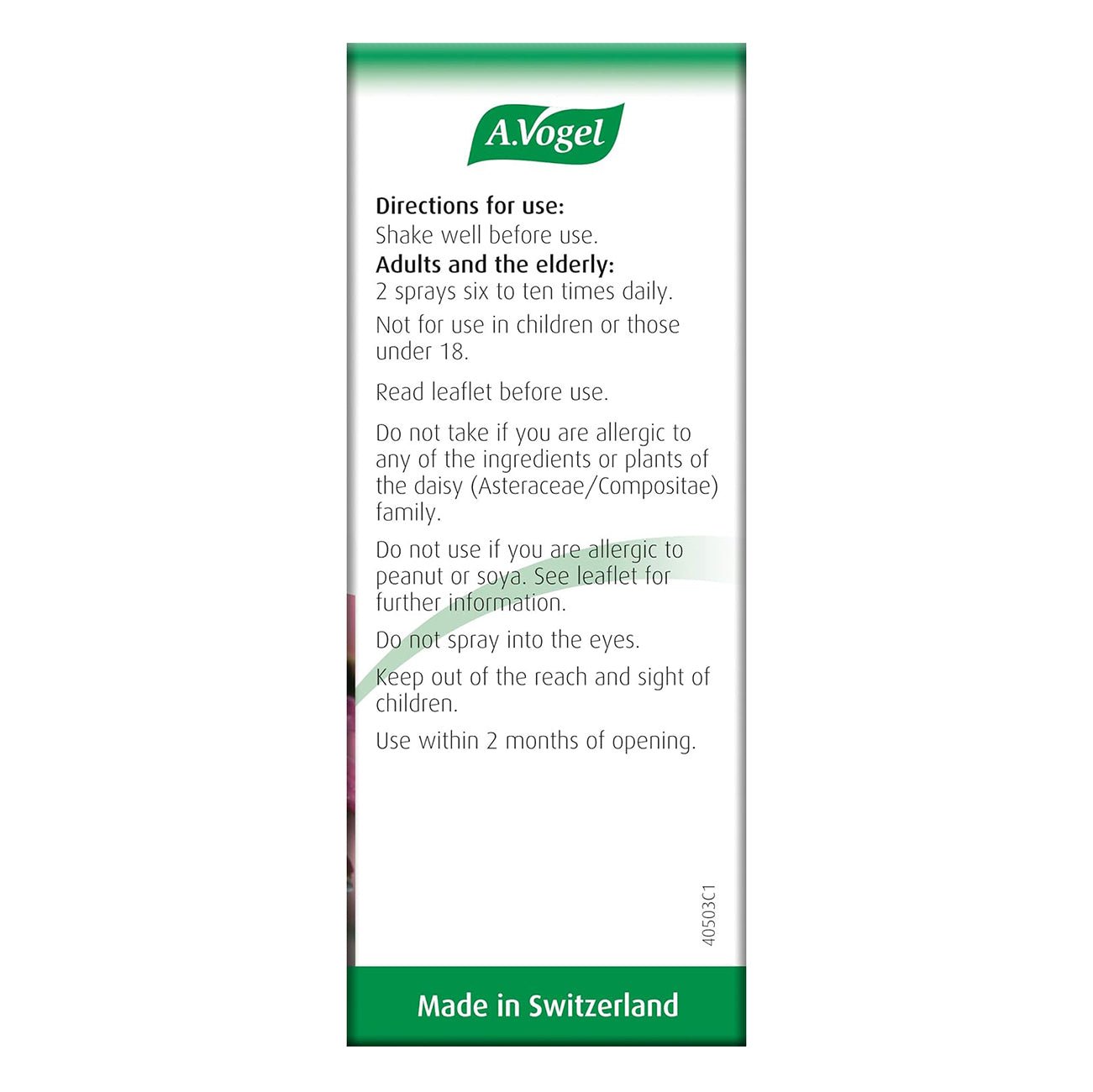 Echinaforce Sore Throat Spray 30ml - A. Vogel - Herbal Supplement - Eco Natural Products