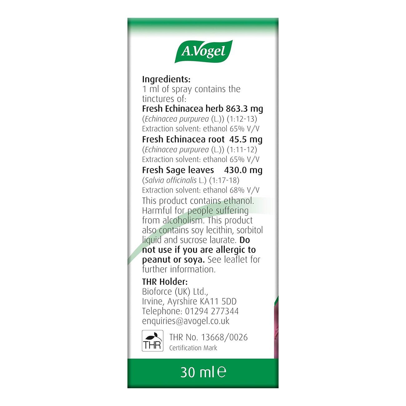 Echinaforce Sore Throat Spray 30ml - A. Vogel - Herbal Supplement - Eco Natural Products