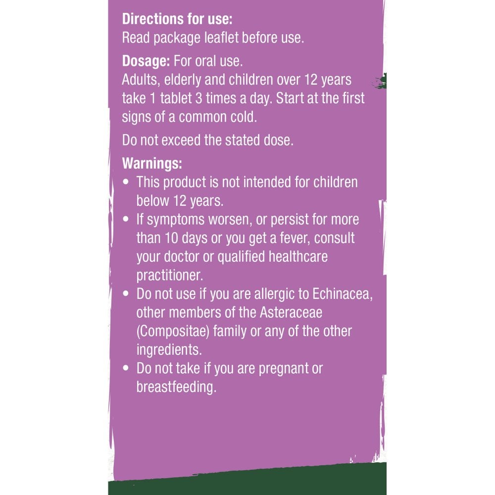 EchinEeze Echinacea 70mg 30 Tablets - Natures Aid - Vitamins & Supplements - Eco Natural Products