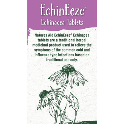 EchinEeze Echinacea 70mg 30 Tablets - Natures Aid - Vitamins & Supplements - Eco Natural Products