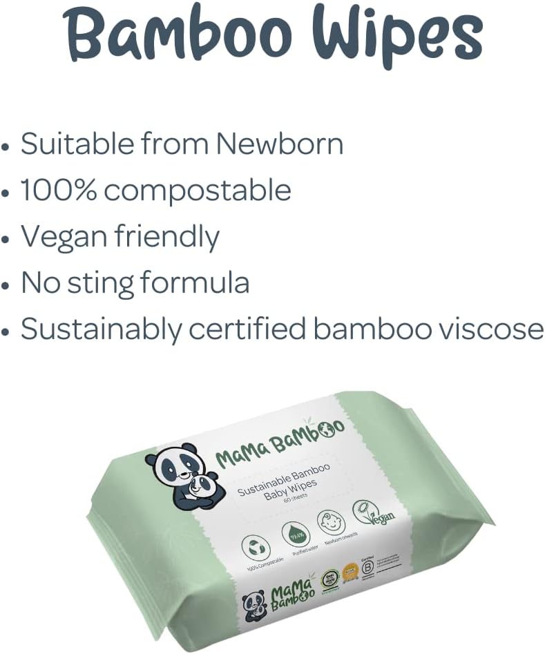 Eco Baby Wipes 360g - Eco Natural Products - Mama Bamboo - Baby Wipes