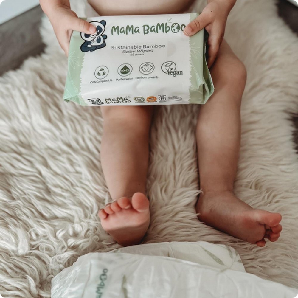 Eco Baby Wipes 360g - Mama Bamboo - Baby Wipes - Eco Natural Products