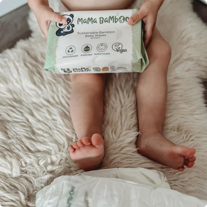Eco Baby Wipes 360g - Mama Bamboo - Baby Wipes - Eco Natural Products