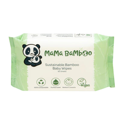 Eco Baby Wipes 360g - Mama Bamboo - Baby Wipes - Eco Natural Products