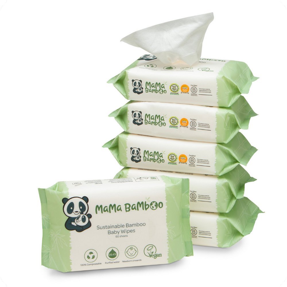 Eco Baby Wipes 360g - Mama Bamboo - Baby Wipes - Eco Natural Products