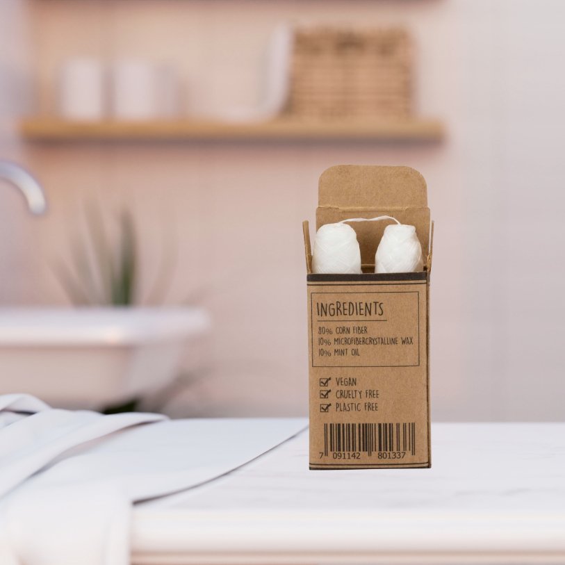 Eco Floss Refills 2 x 30m - LiveCoco - Dental Floss - Eco Natural Products