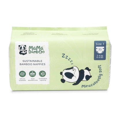Eco Nappies Size 1 850g - Mama Bamboo - Nappies - Eco Natural Products