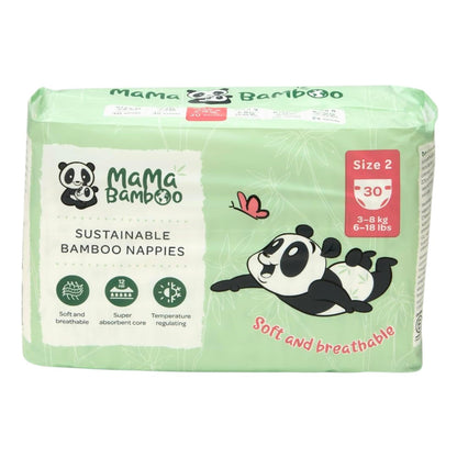 Eco Nappies Size 2 830g - Mama Bamboo - Nappies - Eco Natural Products