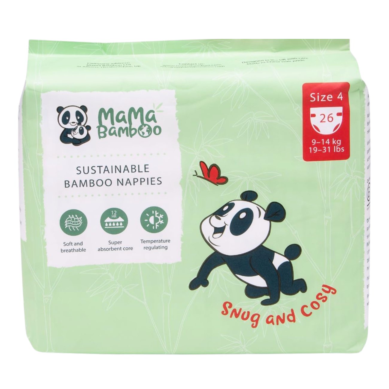 Eco Nappies Size 4 1070g - Eco Natural Products - Mama Bamboo - Nappies