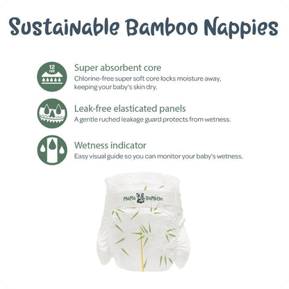 Eco Nappies Size 5 1080g - Mama Bamboo - Nappies - Eco Natural Products