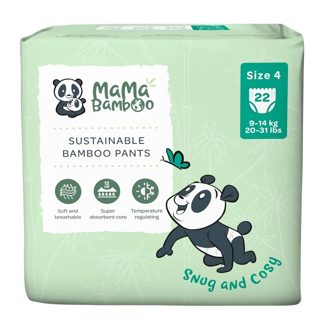 Eco Nappy Pants Size 4+ 830g - Eco Natural Products - Mama Bamboo - Nappies