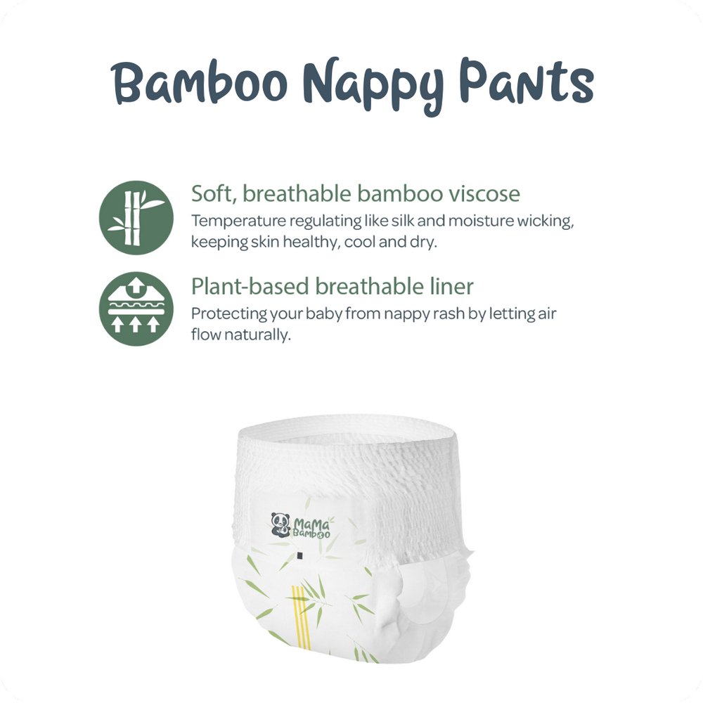 Eco Nappy Pants Size 4+ 830g - Eco Natural Products - Mama Bamboo - Nappies