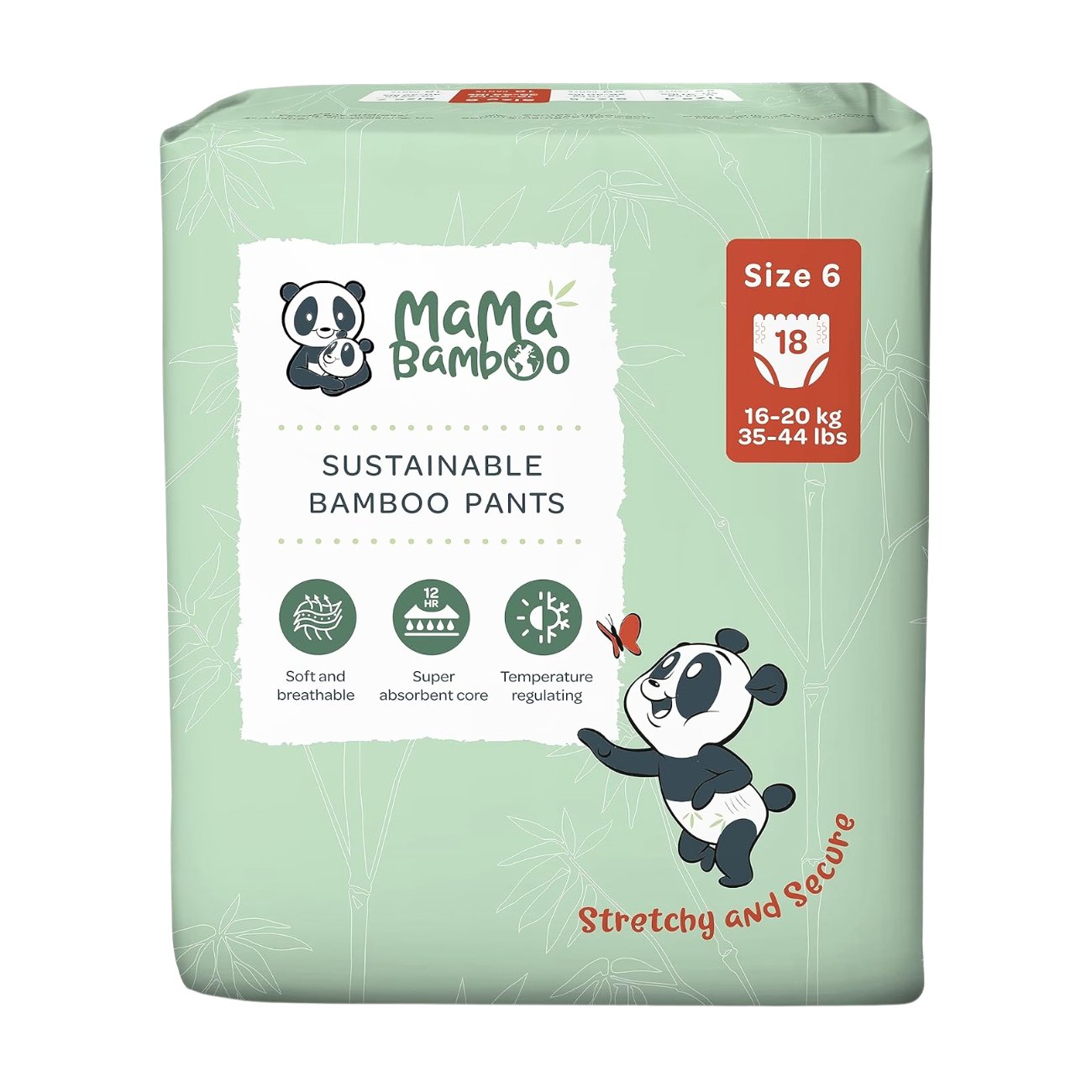 Eco Nappy Pants Size 6+ 830g - Eco Natural Products - Mama Bamboo - Nappies