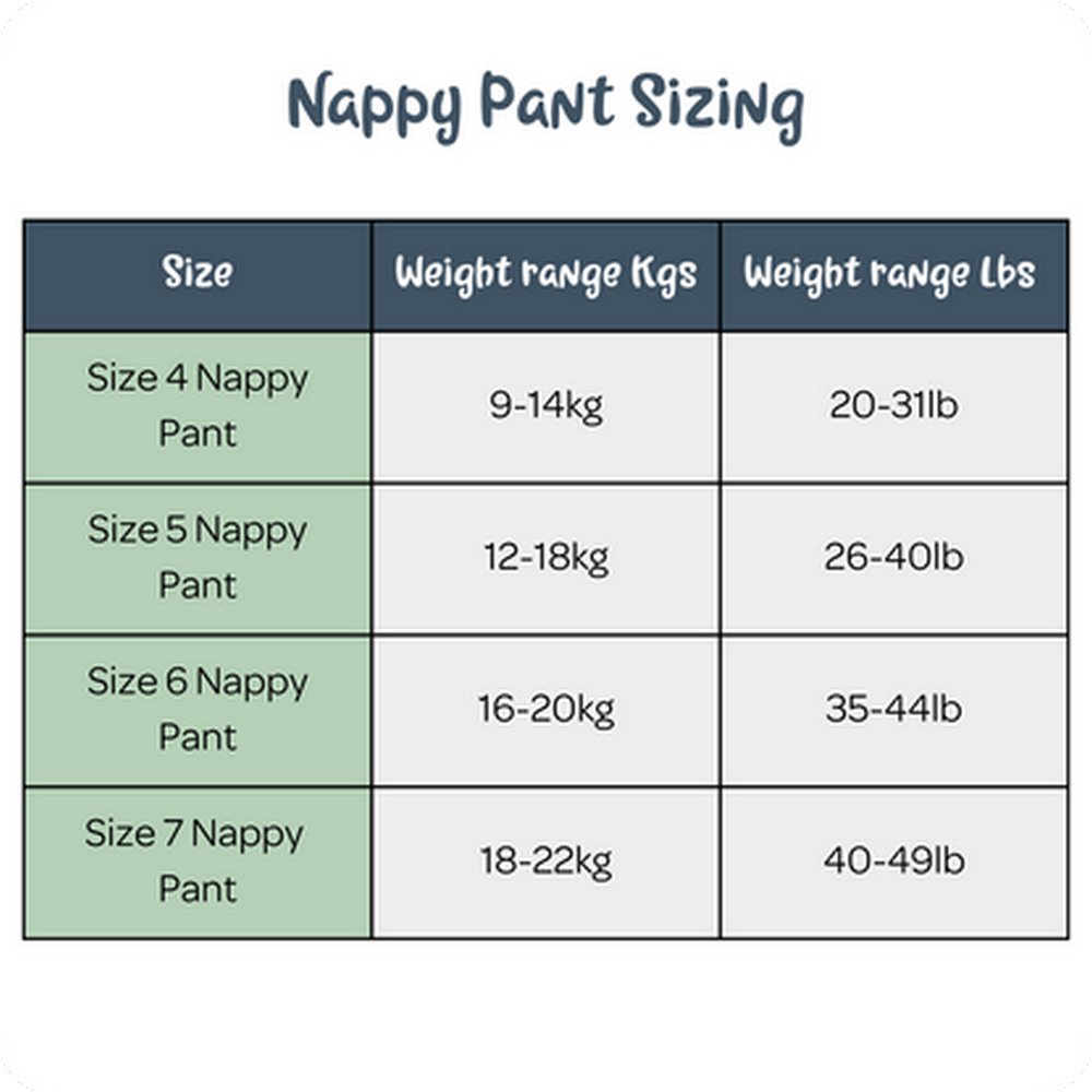 Eco Nappy Pants Size 7+ 850g - Mama Bamboo - Nappies - Eco Natural Products