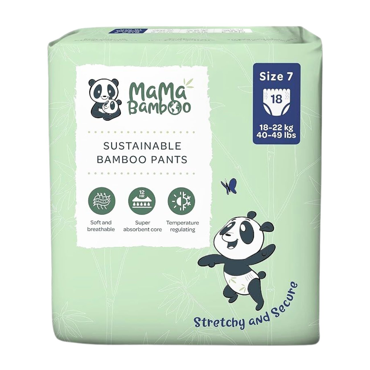 Eco Nappy Pants Size 7+ 850g - Eco Natural Products - Mama Bamboo - Nappies