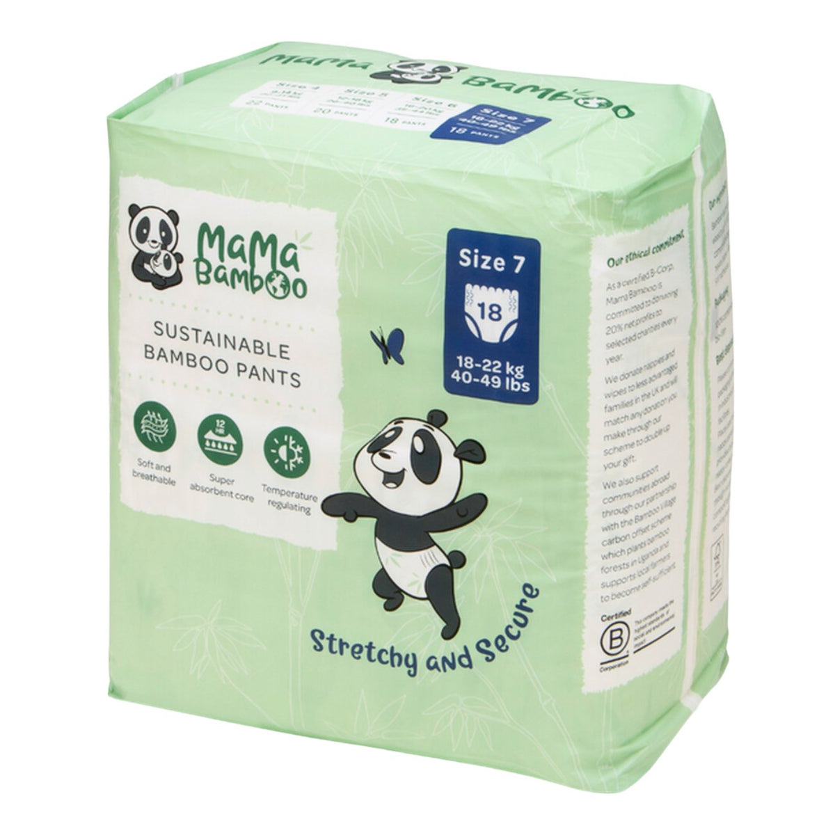 Eco Nappy Pants Size 7+ 850g - Mama Bamboo - Nappies - Eco Natural Products