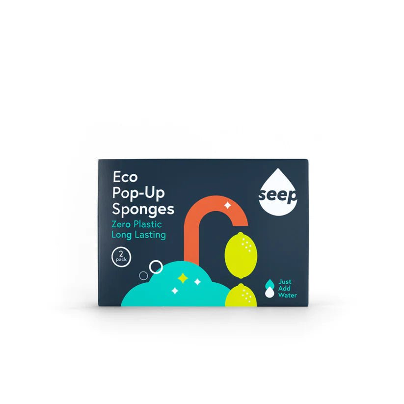 Eco Pop - Up Sponges Pack of 2 20g - Seep - Sponge - Eco Natural Products