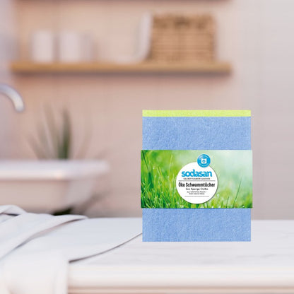 Eco Sponge Cloths Pack of 2 - Sodasan - Sponge - Eco Natural Products