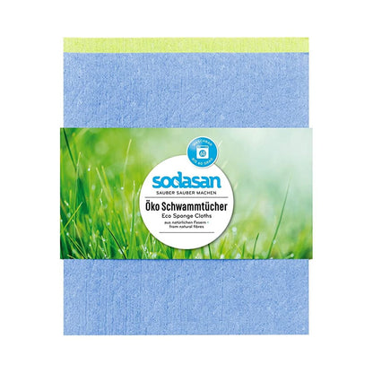 Eco Sponge Cloths Pack of 2 - Sodasan - Sponge - Eco Natural Products