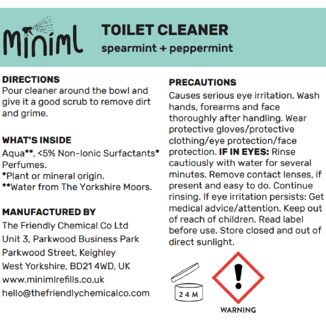 Eco Toilet Cleaner 1L - Miniml - Toilet cleaner - Eco Natural Products