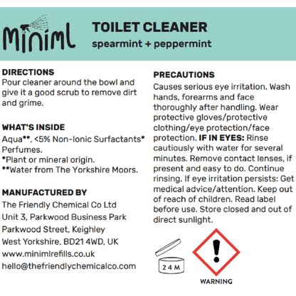 Eco Toilet Cleaner 1L - Miniml - Toilet cleaner - Eco Natural Products
