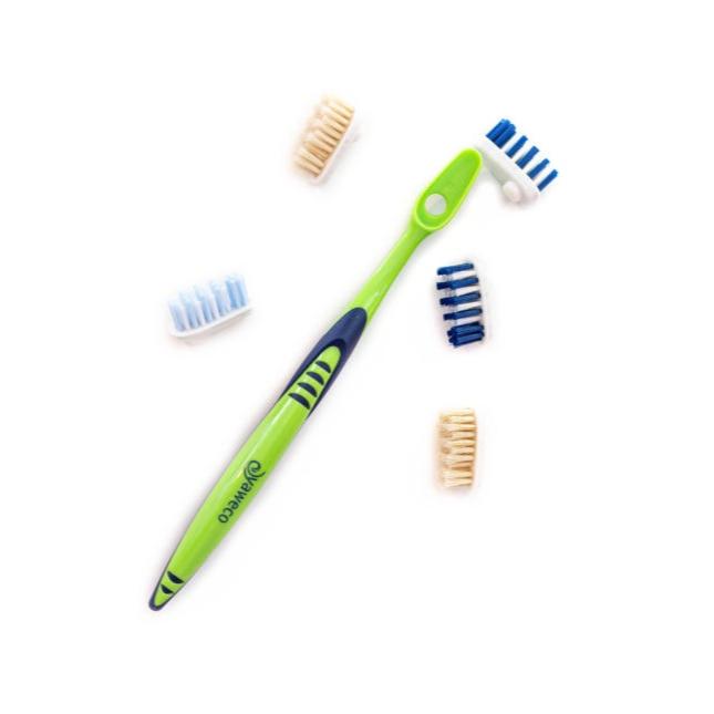 Eco Toothbrush Biobased Nature Medium (Assorted Colours) - Yaweco - Toothbrush - Eco Natural Products