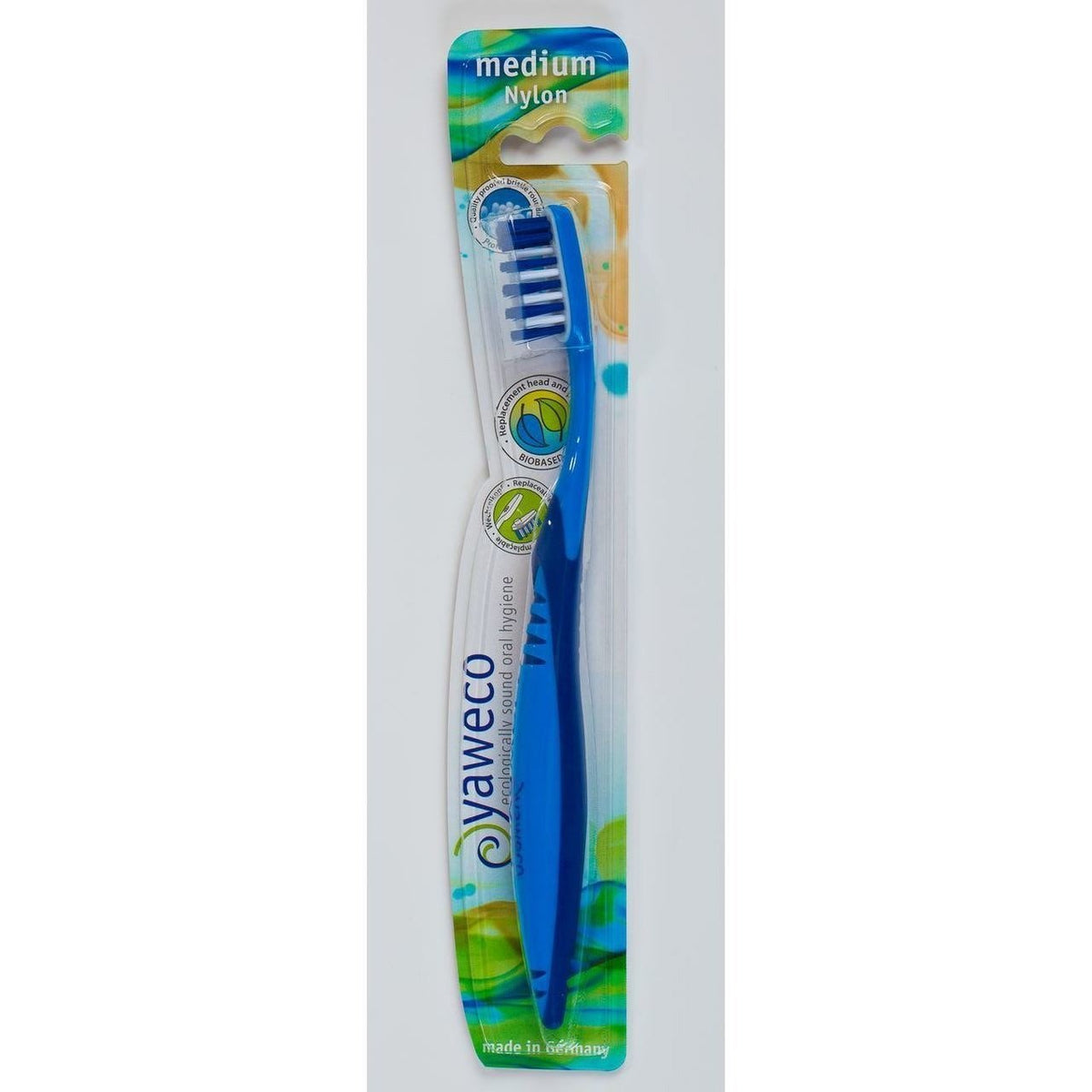 Eco Toothbrush Nylon Medium (Assorted Colours) - Yaweco - Toothbrush - Eco Natural Products