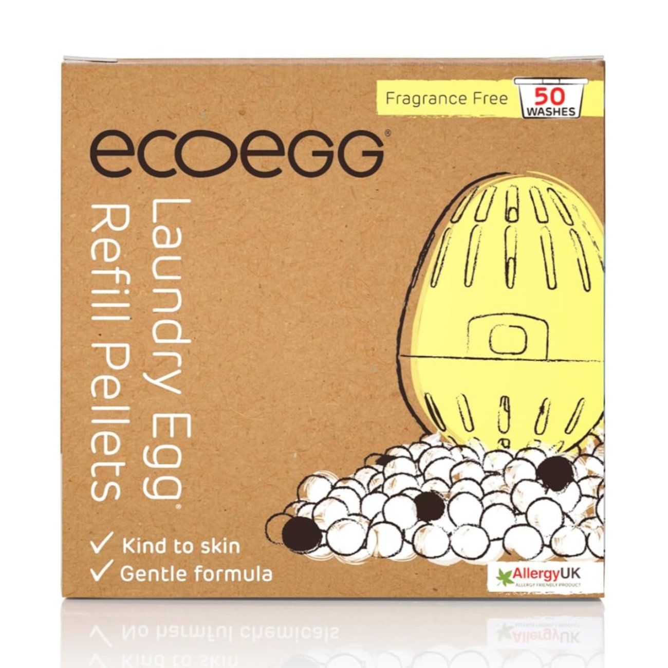 Ecoegg Laundry Egg Refills Fragrance Free 50 Washes - Eco Natural Products - EcoEgg - Laundry Egg Refill