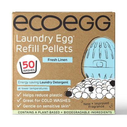 Ecoegg Laundry Egg Refills Fresh Linen 50 Washes - EcoEgg - Laundry Egg Refill - Eco Natural Products
