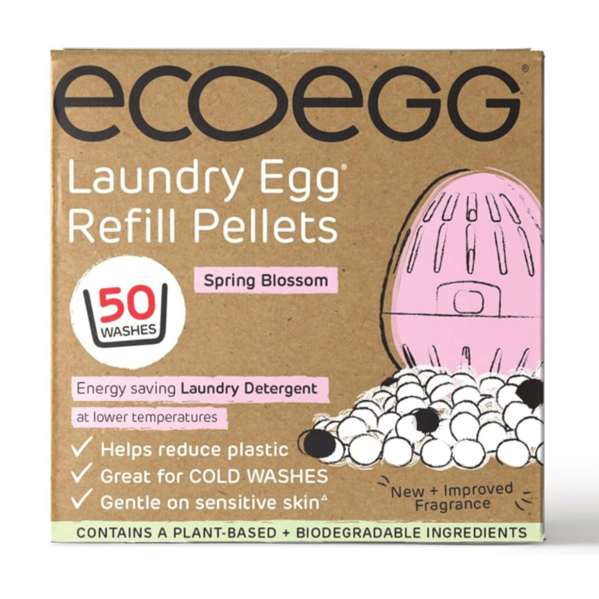 Ecoegg Laundry Egg Refills Spring Blossom 50 Washes - EcoEgg - Laundry Egg Refill - Eco Natural Products