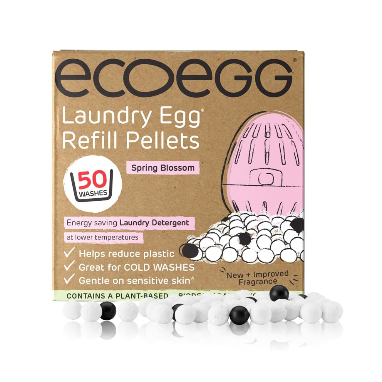 Ecoegg Laundry Egg Refills Spring Blossom 50 Washes - EcoEgg - Laundry Egg Refill - Eco Natural Products