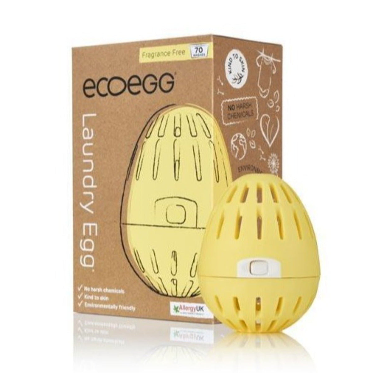 Ecoegg Laundry Wash Egg Fragrance Free 70 Washes - EcoEgg - Laundry Egg - Eco Natural Products