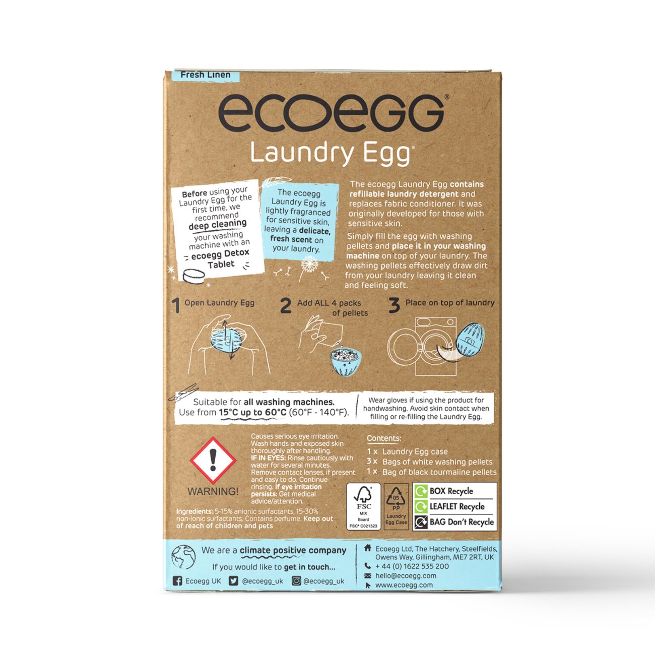 Ecoegg Laundry Wash Egg Fresh Linen 70 Washes - EcoEgg - Laundry Egg - Eco Natural Products