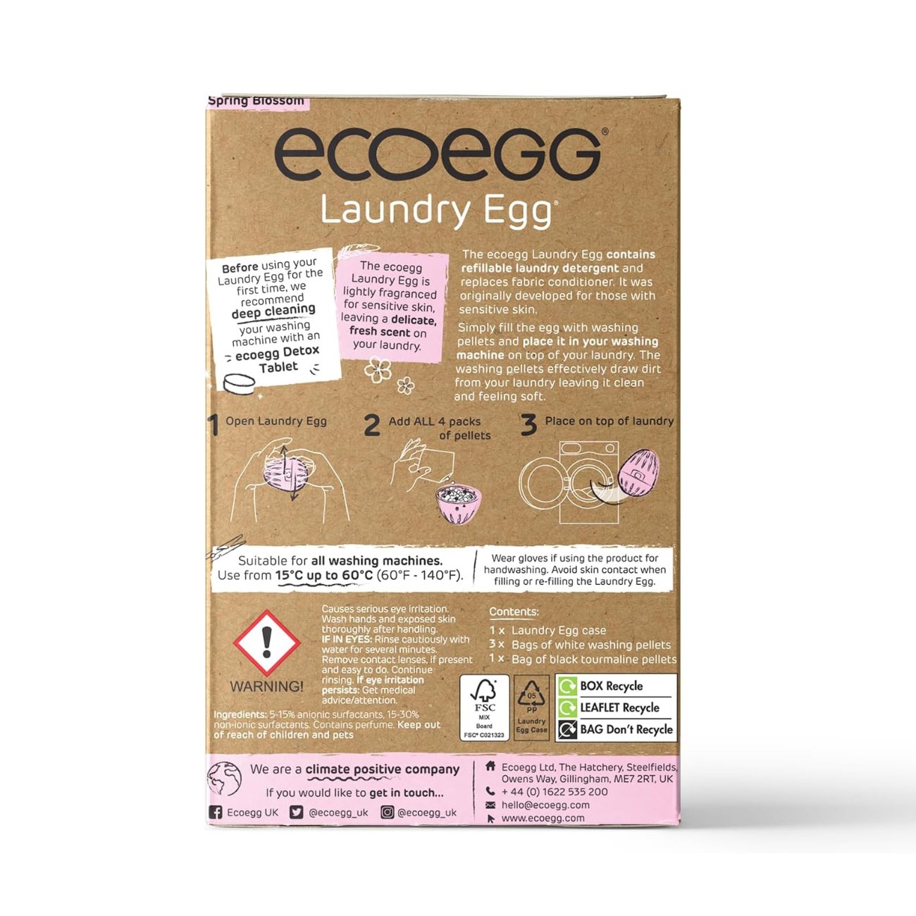 Ecoegg Laundry Wash Egg Spring Blossom 70 Washes - Eco Natural Products - EcoEgg - Laundry Egg