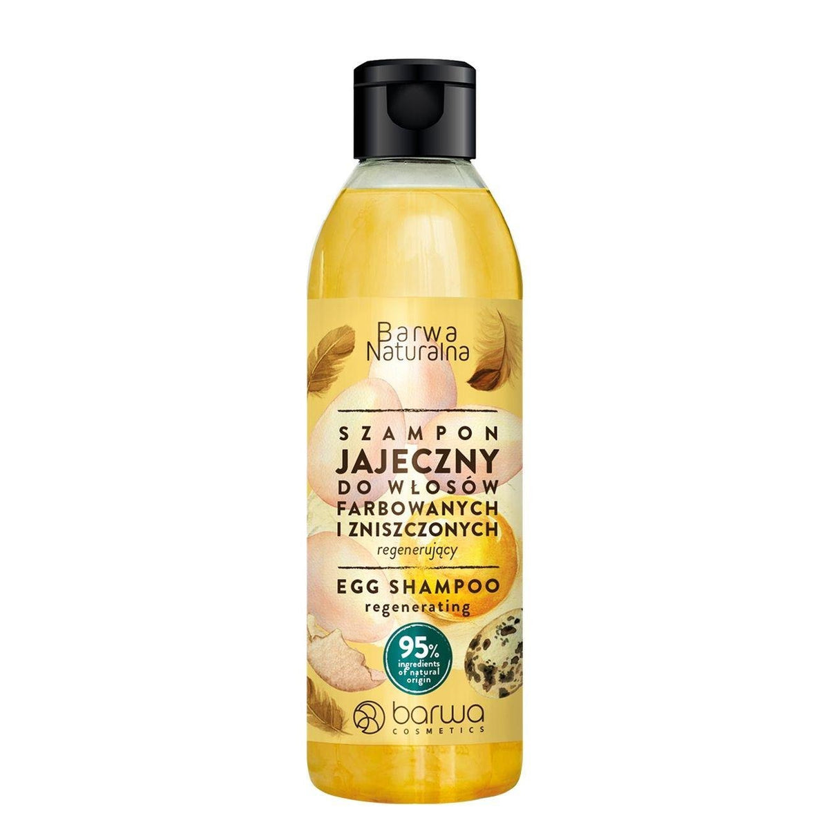 Egg Regenerative Shampoo For Colored And Damaged Hair 300ml - Barwa - Barwa