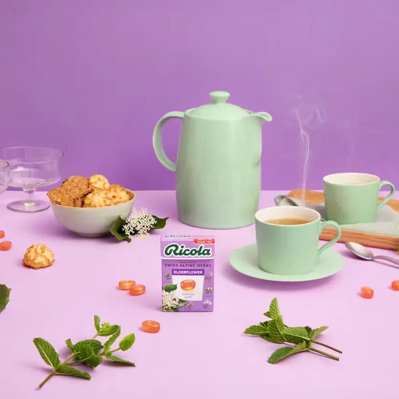 Elderflower Sugar Free with Stevia Swiss Herbal Sweets 45g - Ricola - Herbal Sweets - Ricola