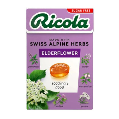 Elderflower Sugar Free with Stevia Swiss Herbal Sweets 45g - Ricola - Herbal Sweets - Ricola