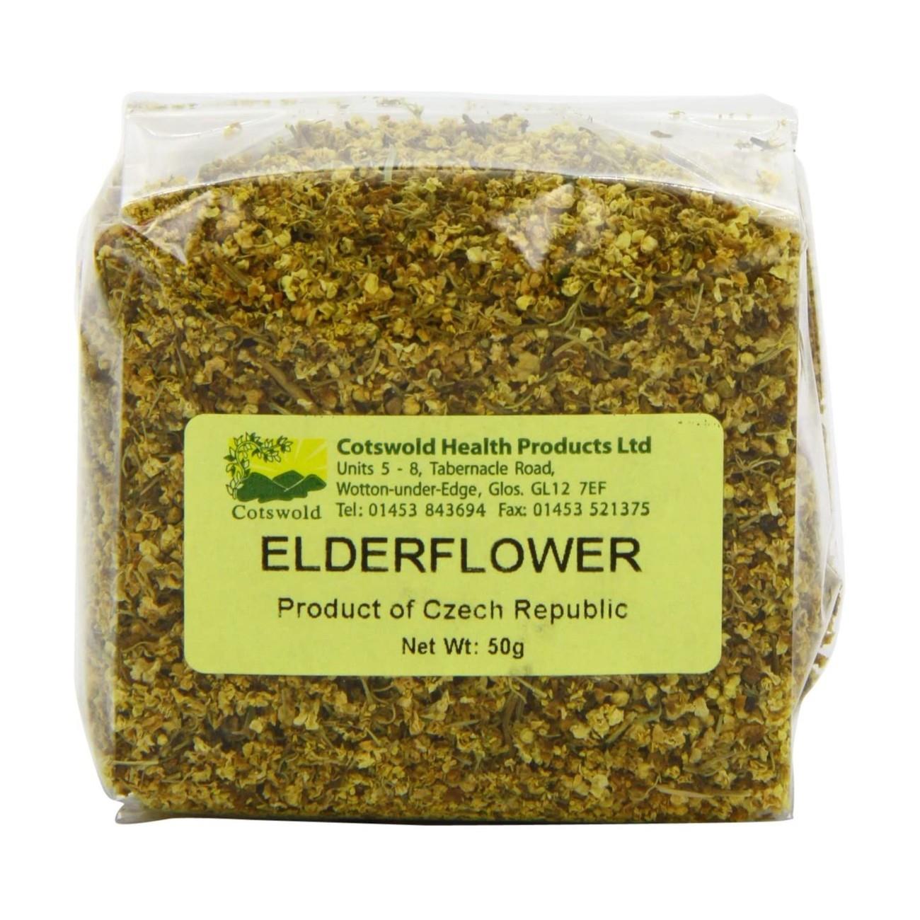 Elderflower Tea 50g - Eco Natural Products - Cotswold Health Products - Tea