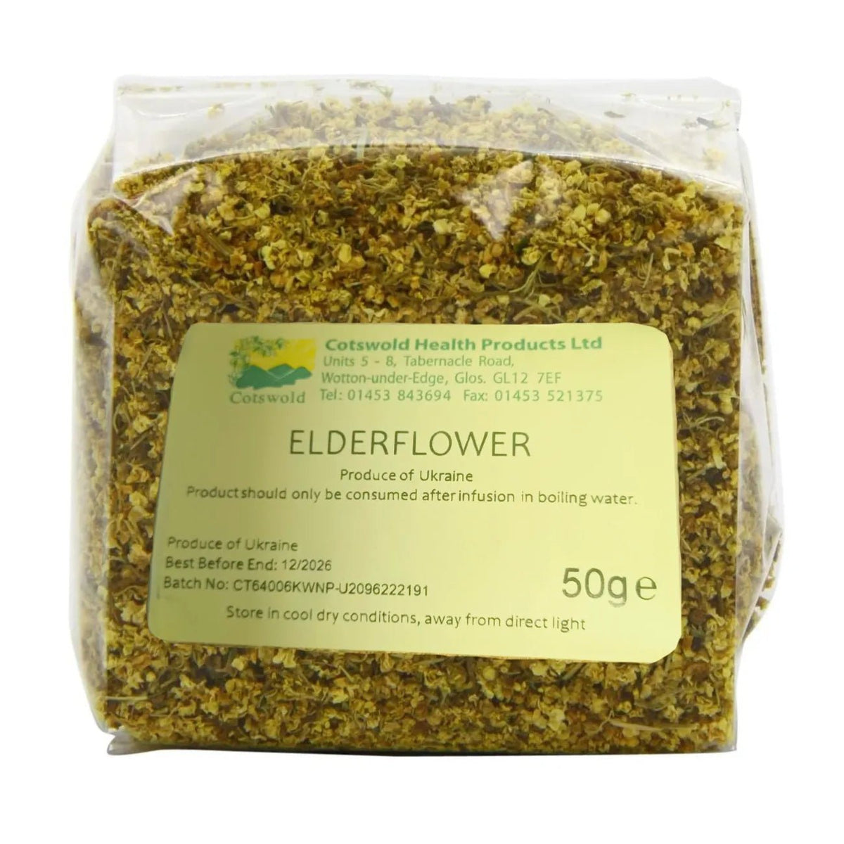Elderflower Tea 50g - Cotswold Health Products - Teas - Cotswold Health Products