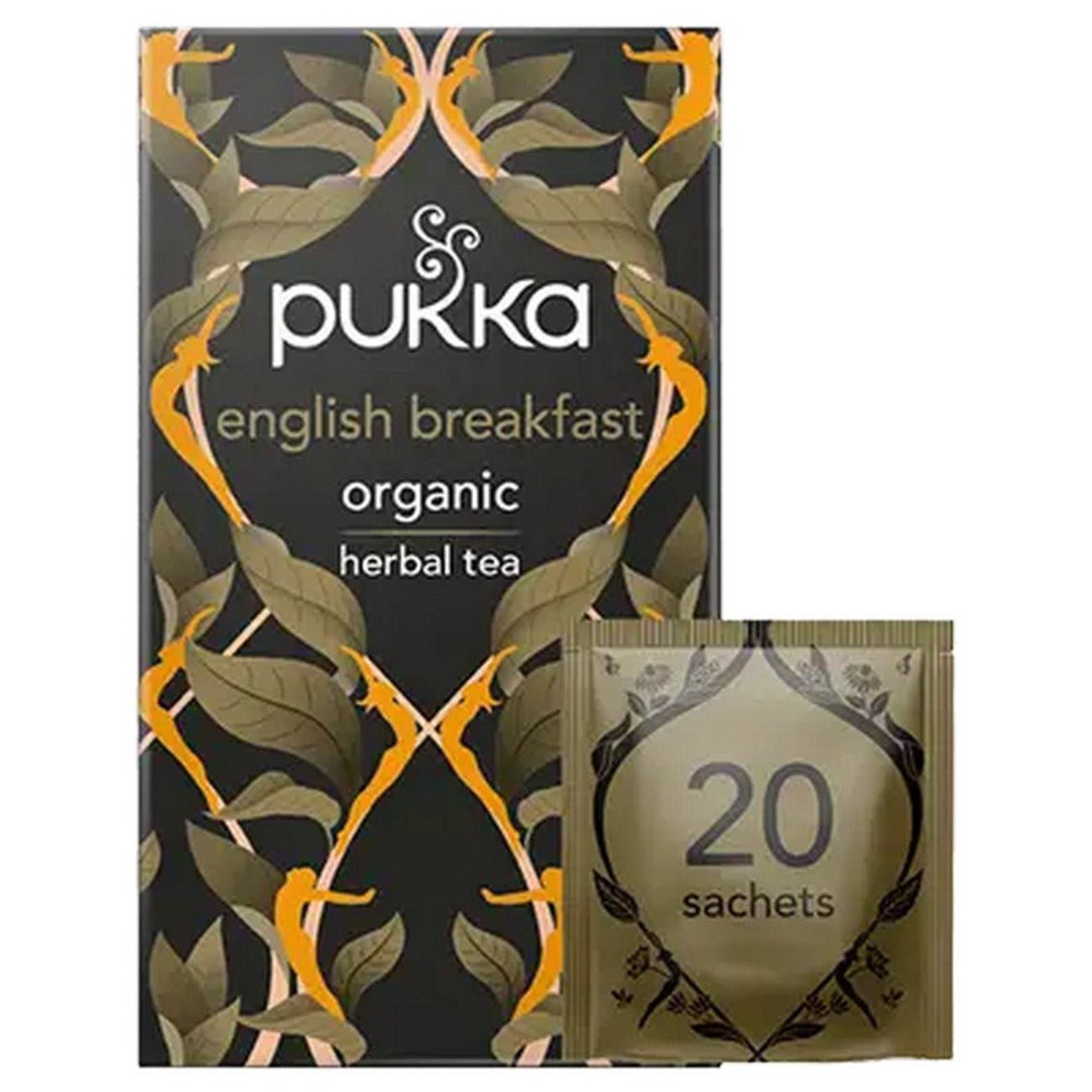 Elegant English Breakfast Tea 20 Sachets - Eco Natural Products - Pukka Herbs - Herbal tea