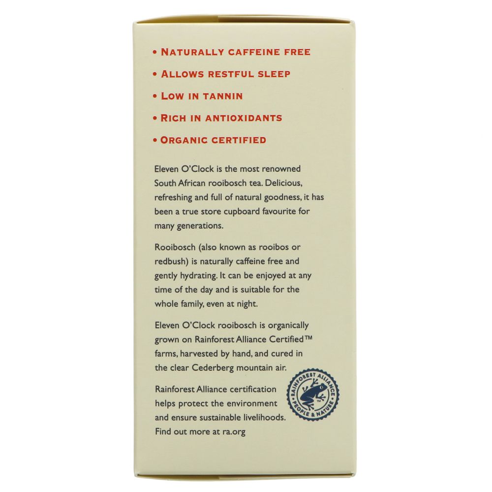 Eleven O'clock Organic Rooibosch Tea 40 Bags - Eleven O'Clock - Rooibosch tea - Eco Natural Products