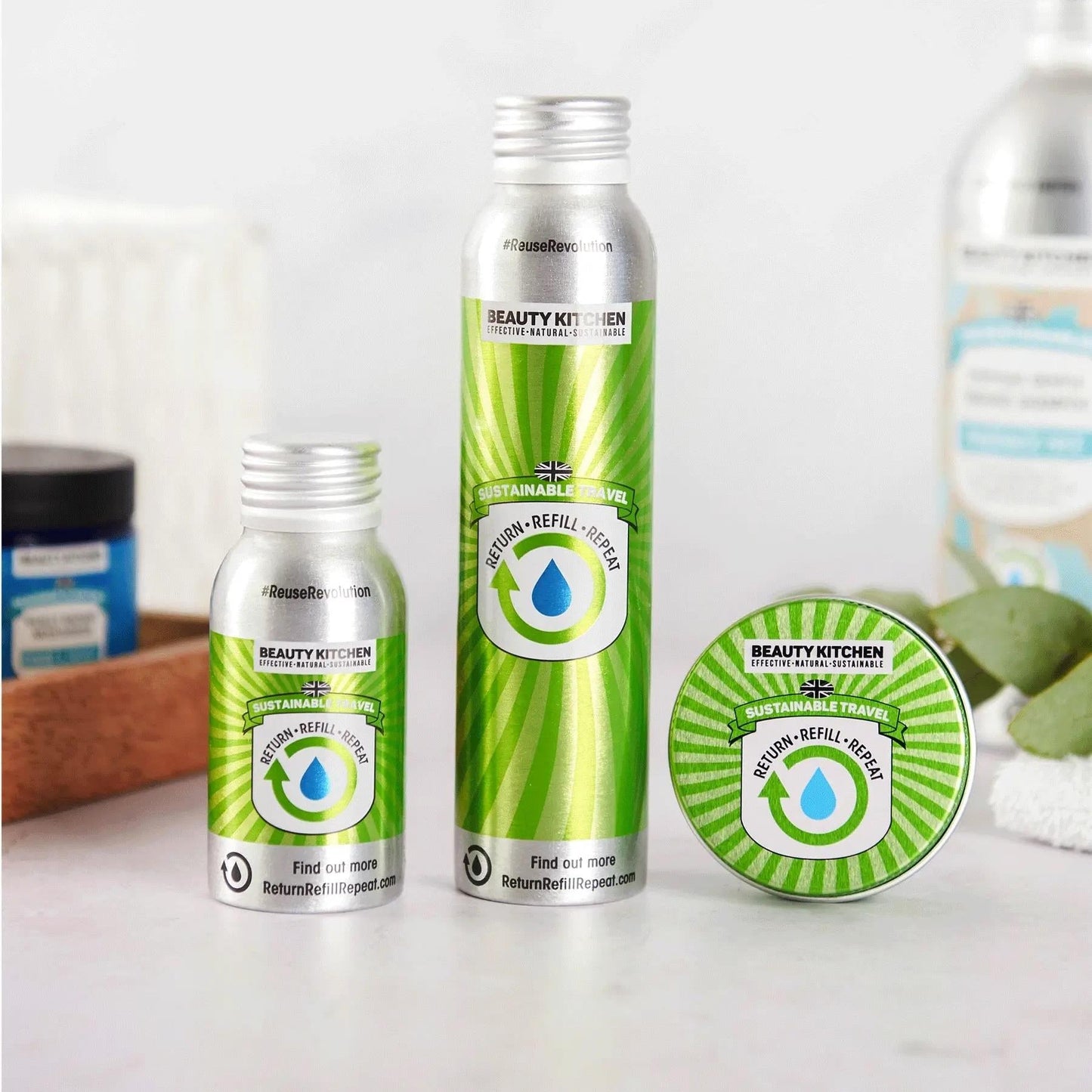 Empty Aluminium Travel Tin 30ml - Beauty Kitchen - Bathroom Accessories - Eco Natural Products