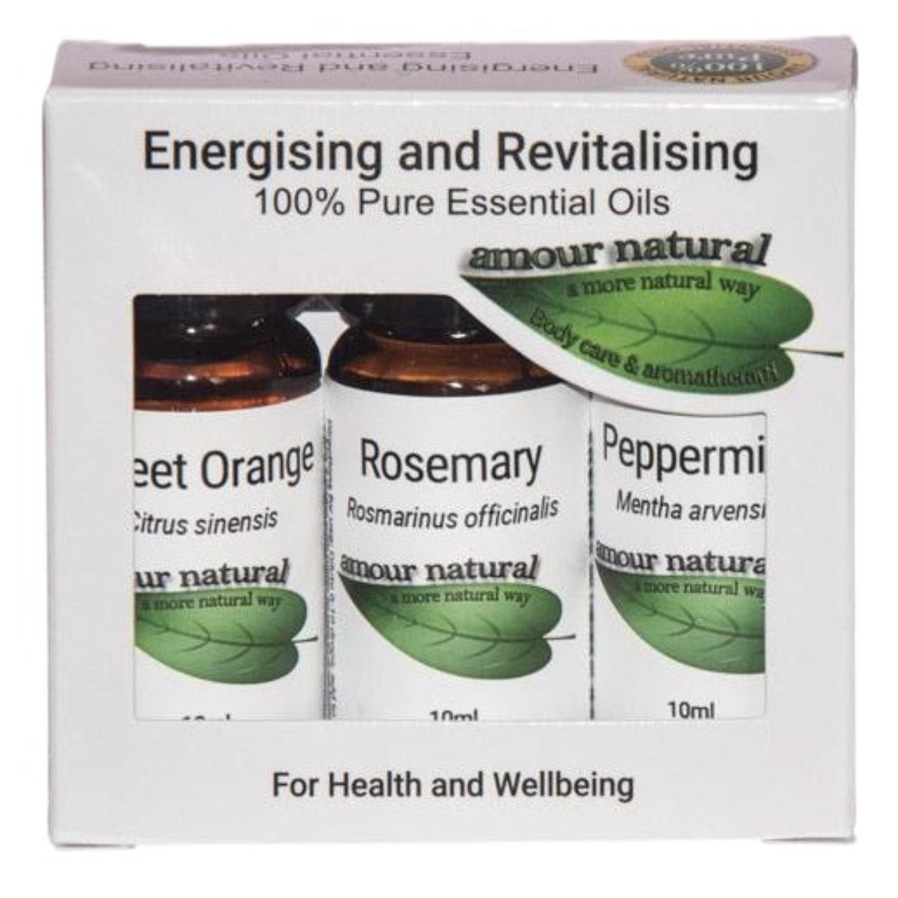 Energising and Revitalising Essential Oil Set 3x10ml - Eco Natural Products - Amour Natural - Essential oils