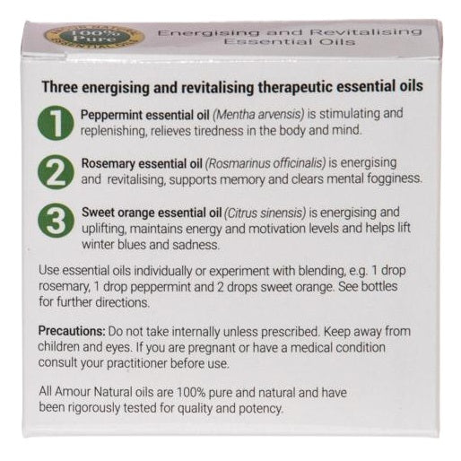 Energising and Revitalising Essential Oil Set 3x10ml - Amour Natural - Essential oils - Eco Natural Products