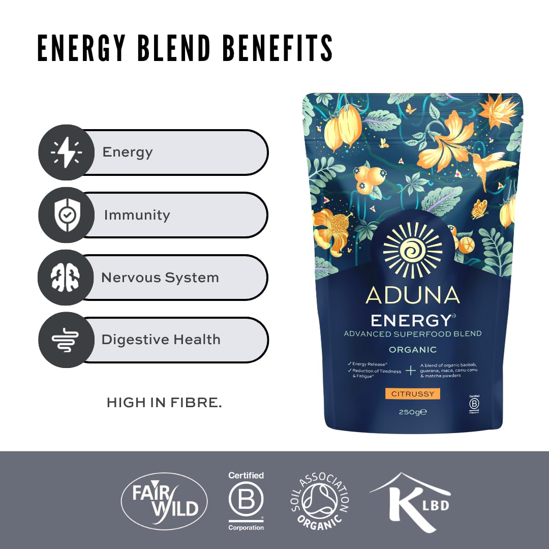 Energy Advanced Superfood Blend 250g - Eco Natural Products - Aduna Superfoods - Botanical & Food Supplements