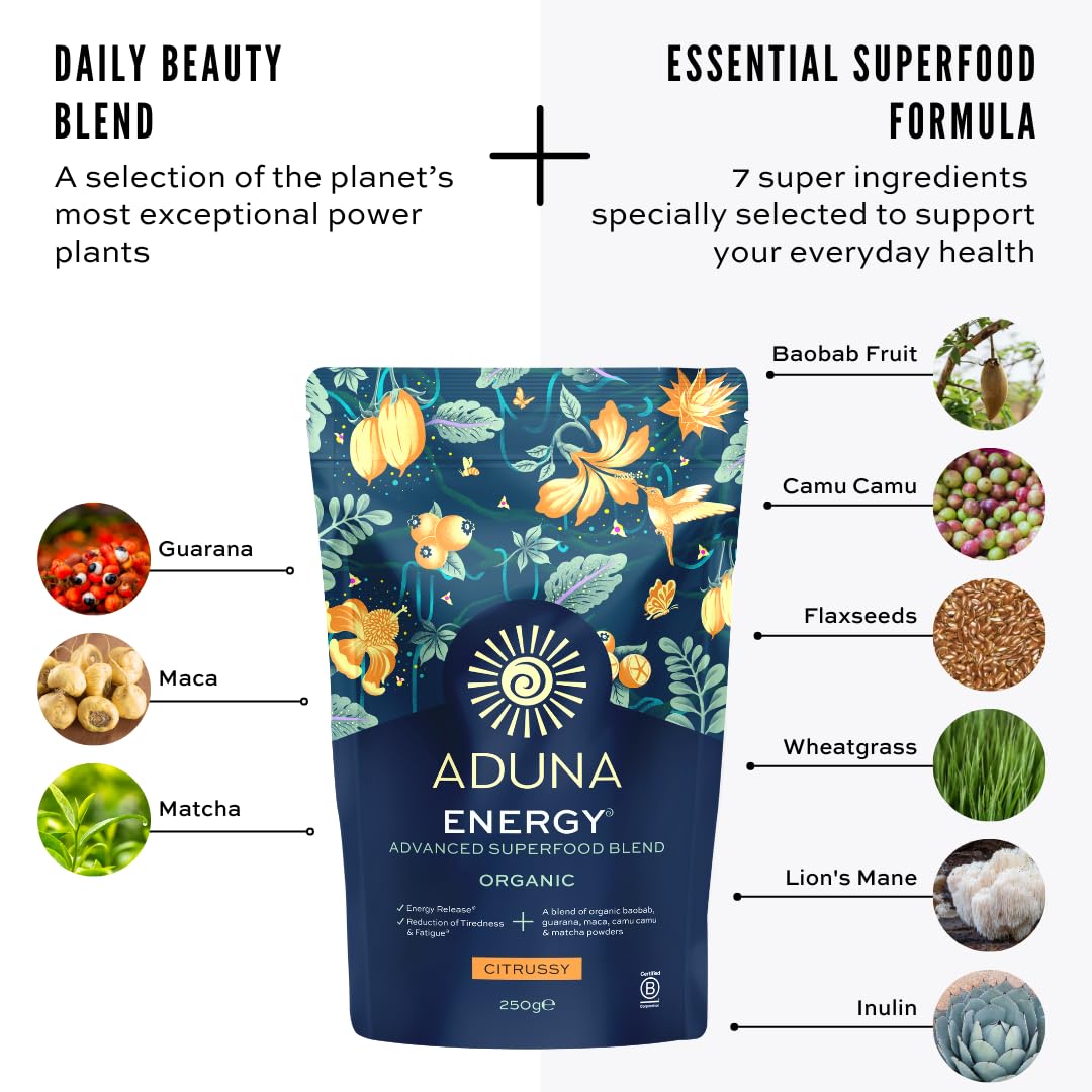 Energy Advanced Superfood Blend 250g - Aduna Superfoods - Botanical & Food Supplements - Eco Natural Products