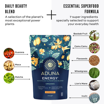 Energy Advanced Superfood Blend 250g - Aduna Superfoods - Botanical & Food Supplements - Eco Natural Products
