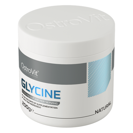 OstroVit Glycine Powder 200g — side angle packaging