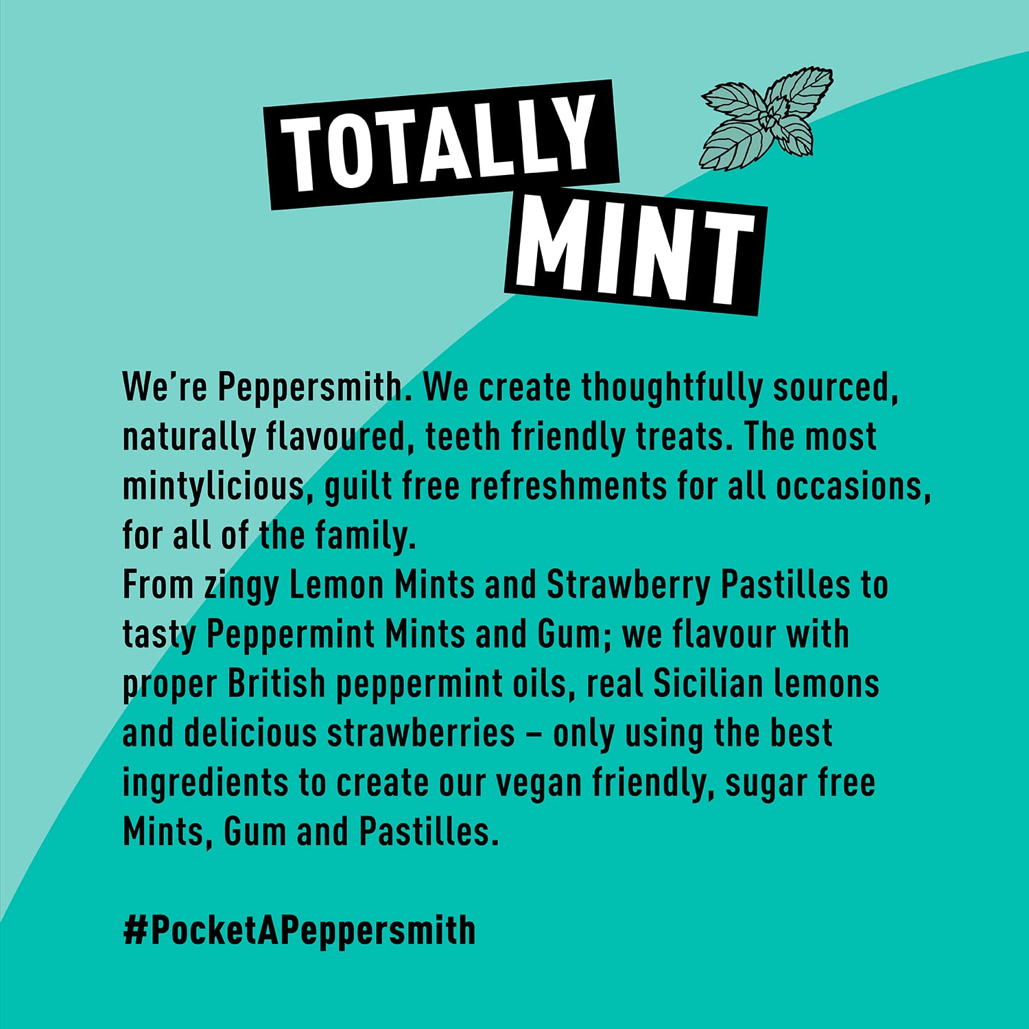 English Peppermint Xylitol Gum 50g Mighty Pouch - Peppersmith - Chewing Gum - Peppersmith
